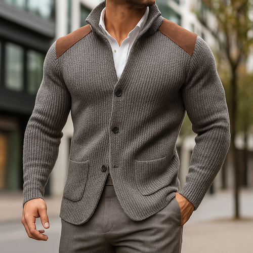 Blazer de punto texturizado Rossi Roma