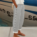 Kate | Stylish Striped Button Pants