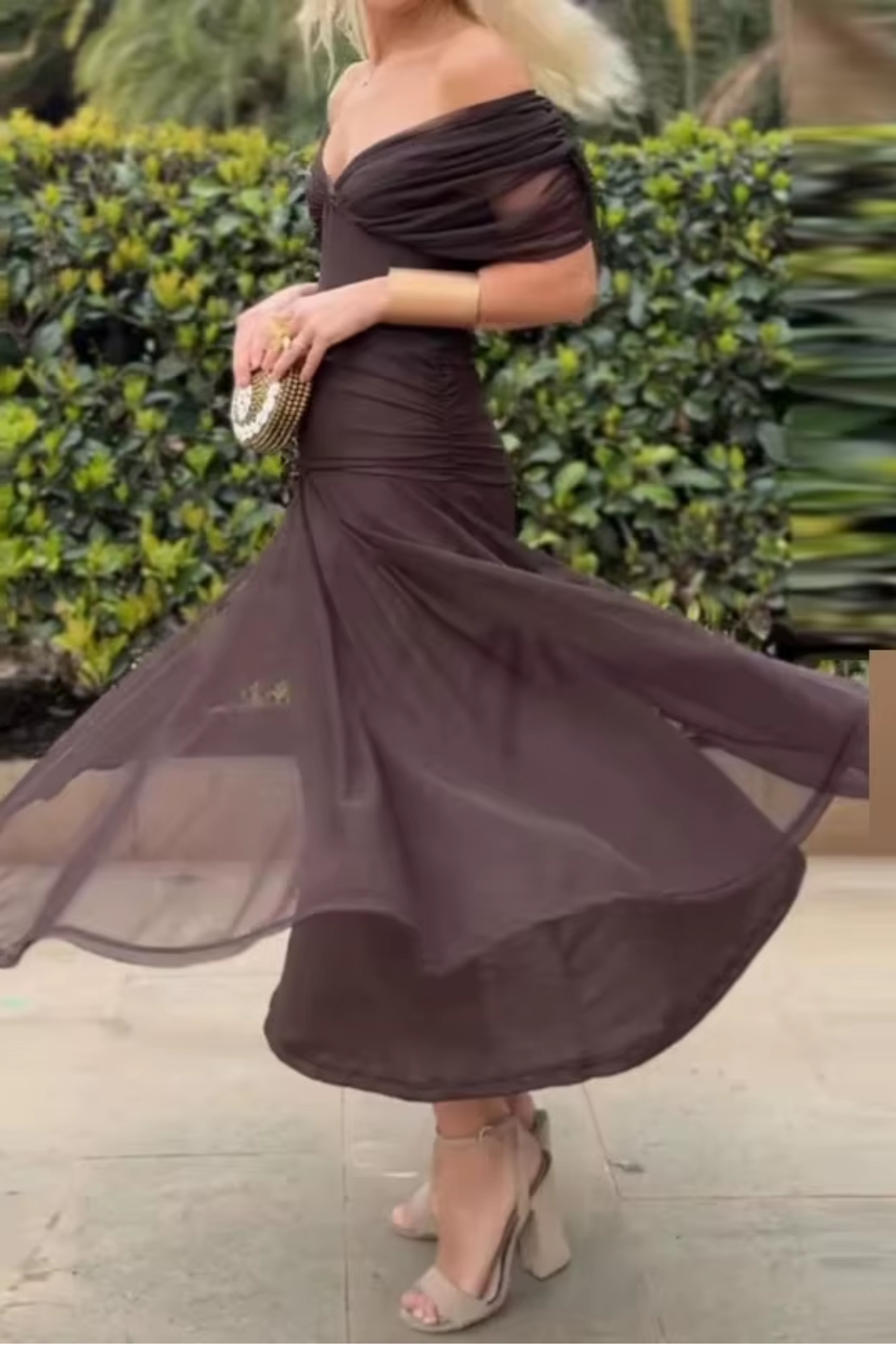 Louise | Vestido maxi elegante de fiesta con escote en V