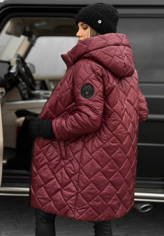Vera|Abrigo acolchado con capucha