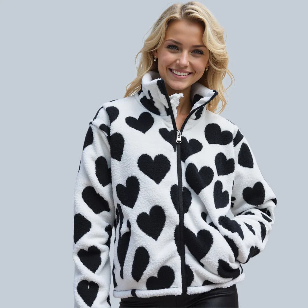 Katharina | Chaqueta reversible con corazón