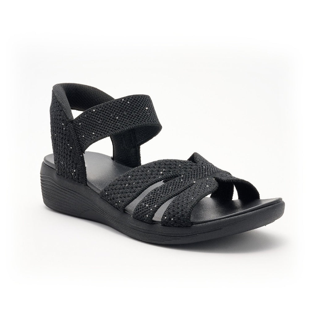 Sofía · Sandalias de Cuña con Tejido Elástico