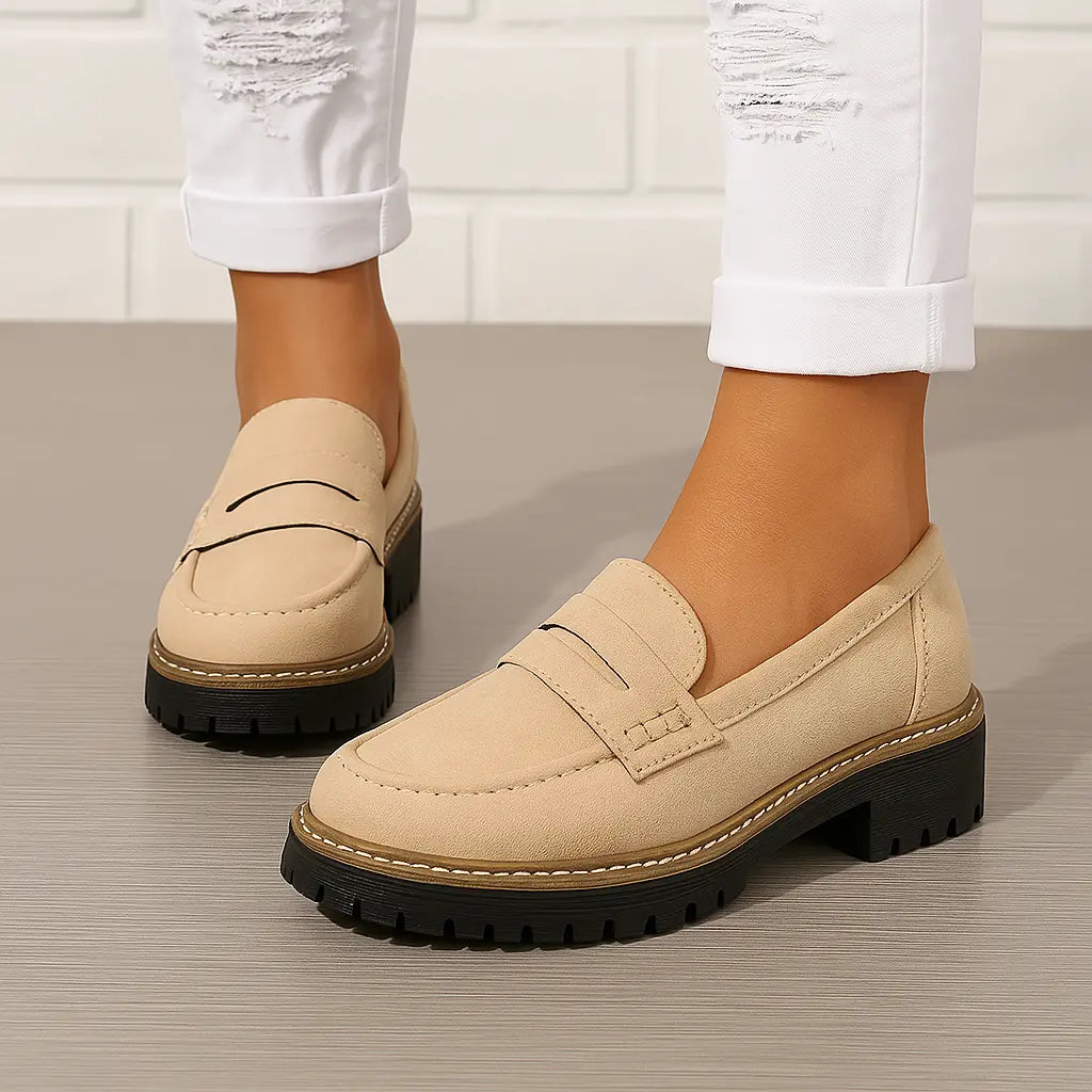 Nadia | Mocasines de ante elegantes