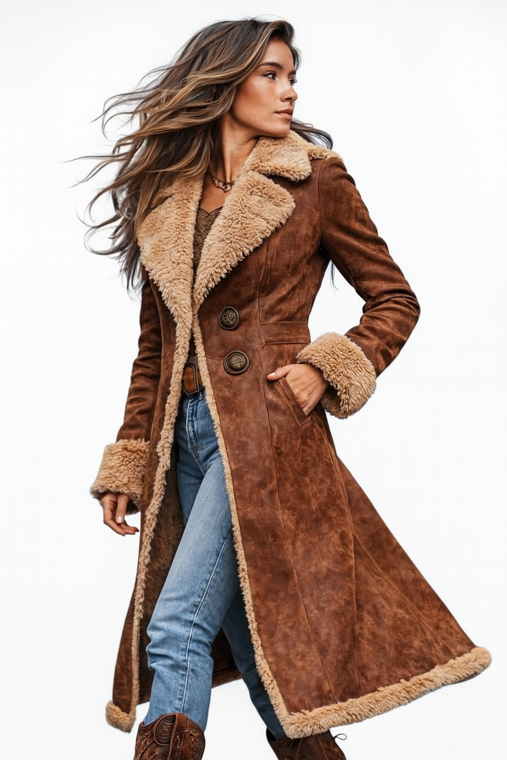 Noëlle | Chaqueta suave efecto ante