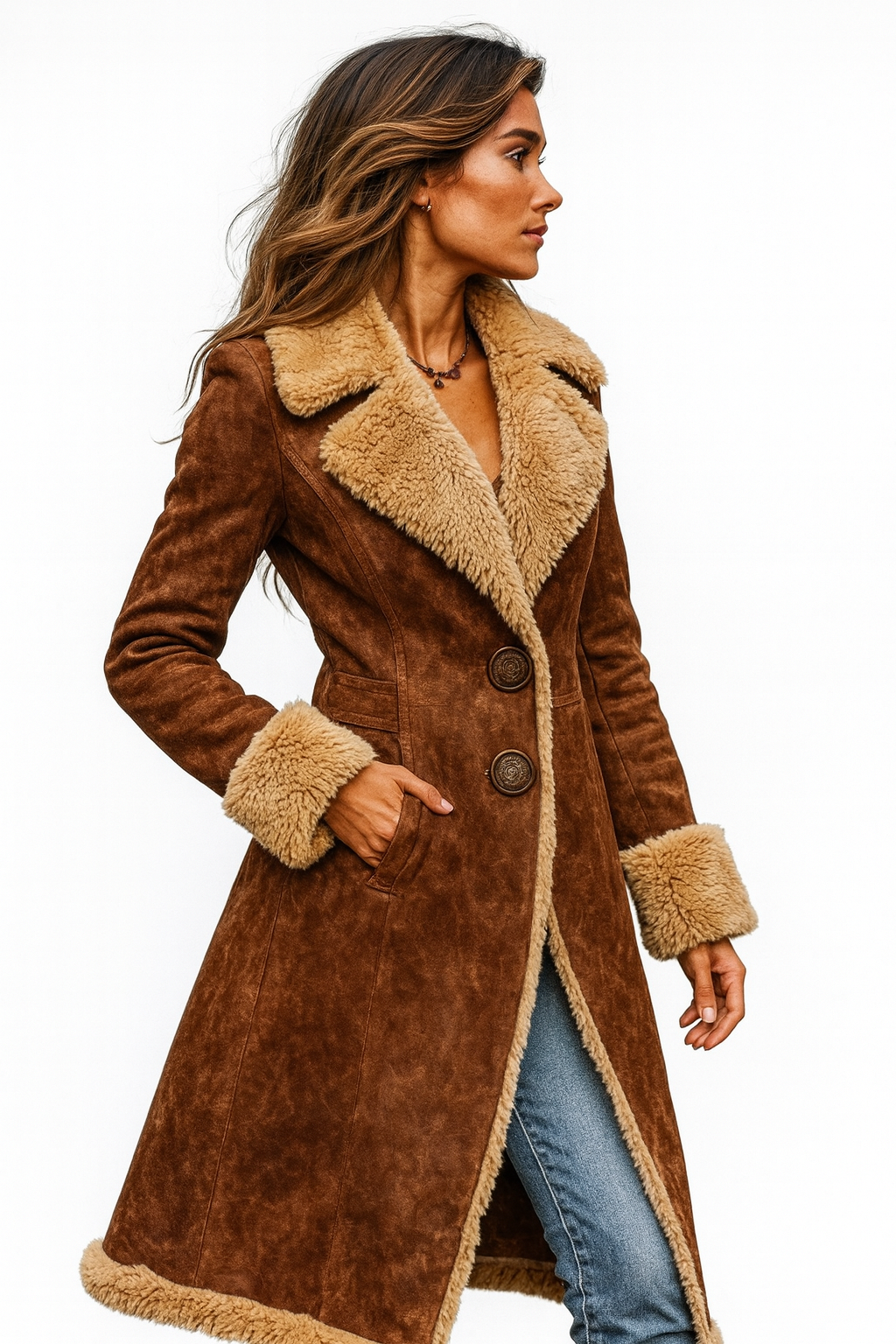Noëlle | Chaqueta suave efecto ante