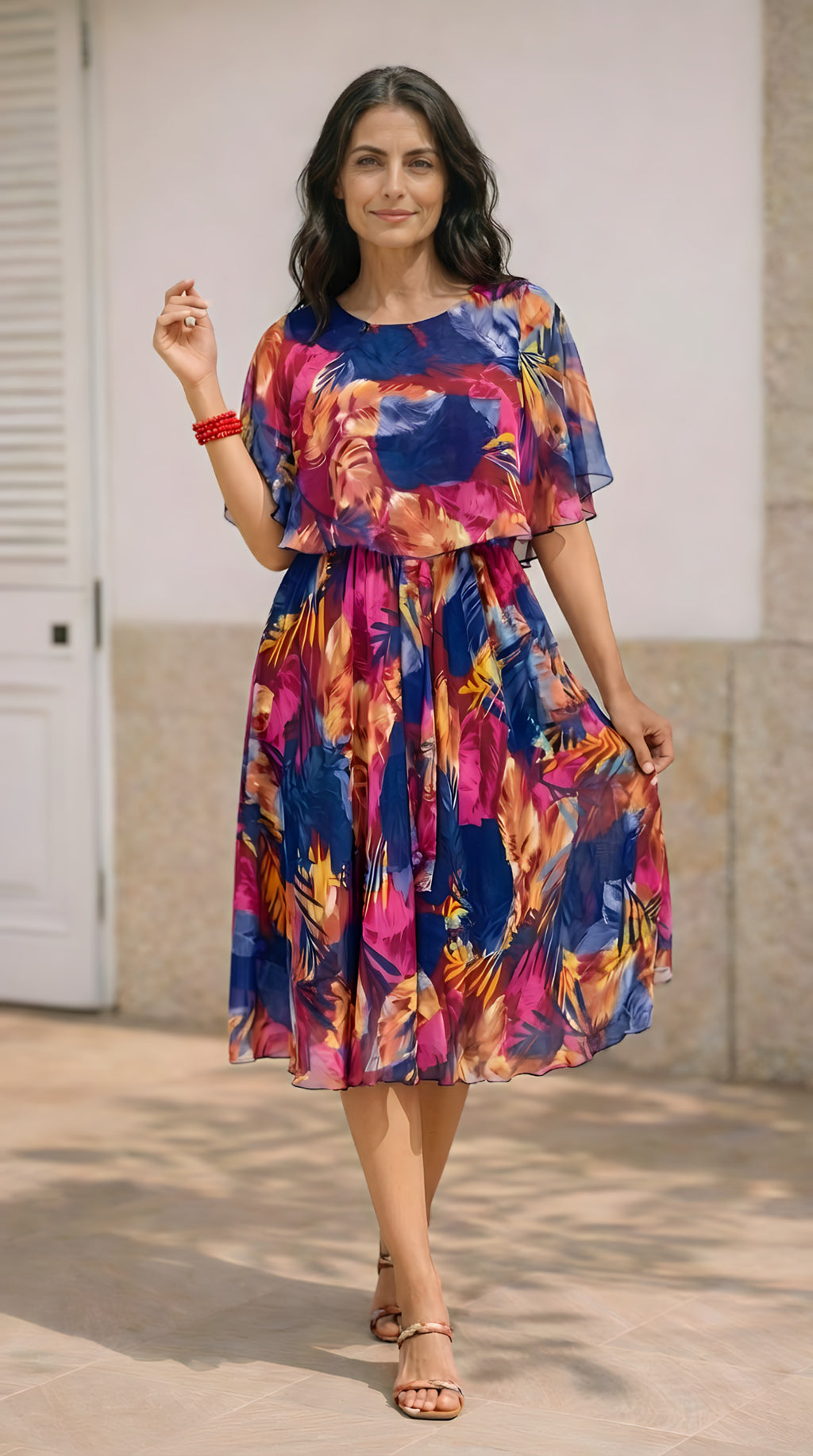 BARBARA · Vestido fluido favorecedor