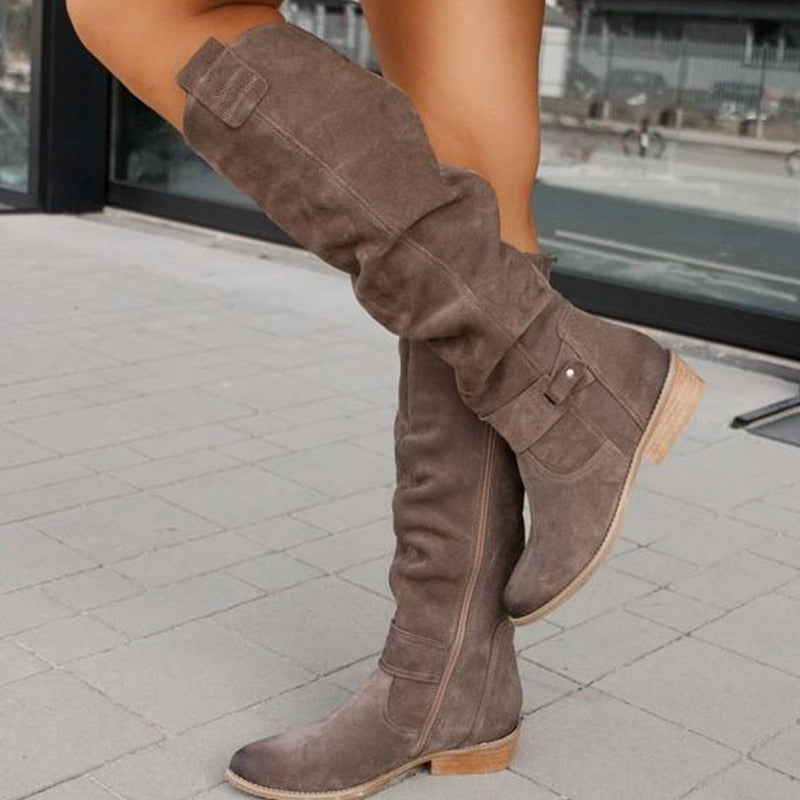 Zavira | Elegantes y cálidas botas de ante para mujer