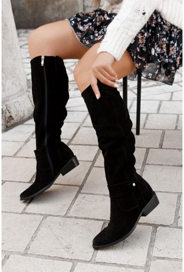 Zavira | Elegantes y cálidas botas de ante para mujer