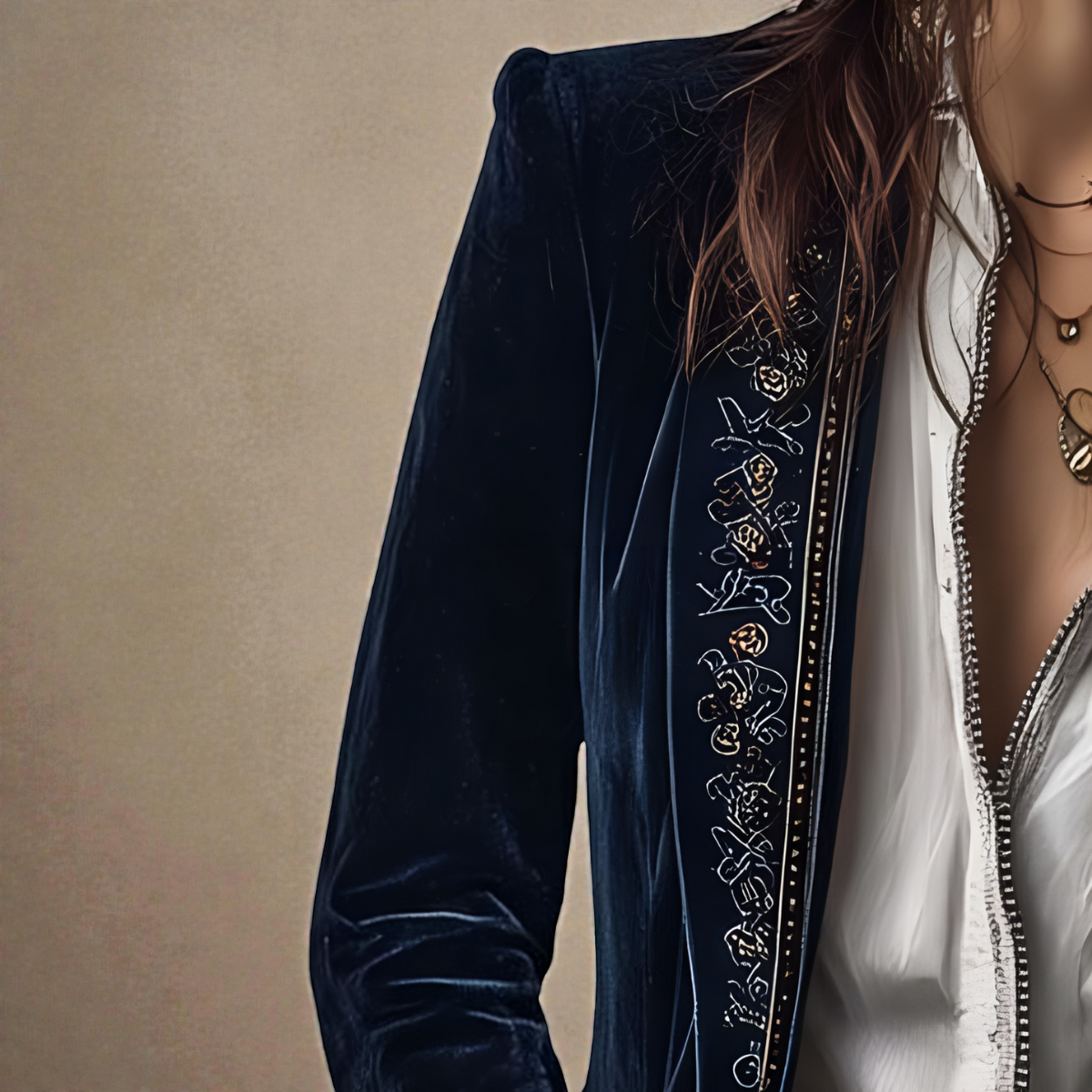 Nuria | Chaqueta elegante de terciopelo
