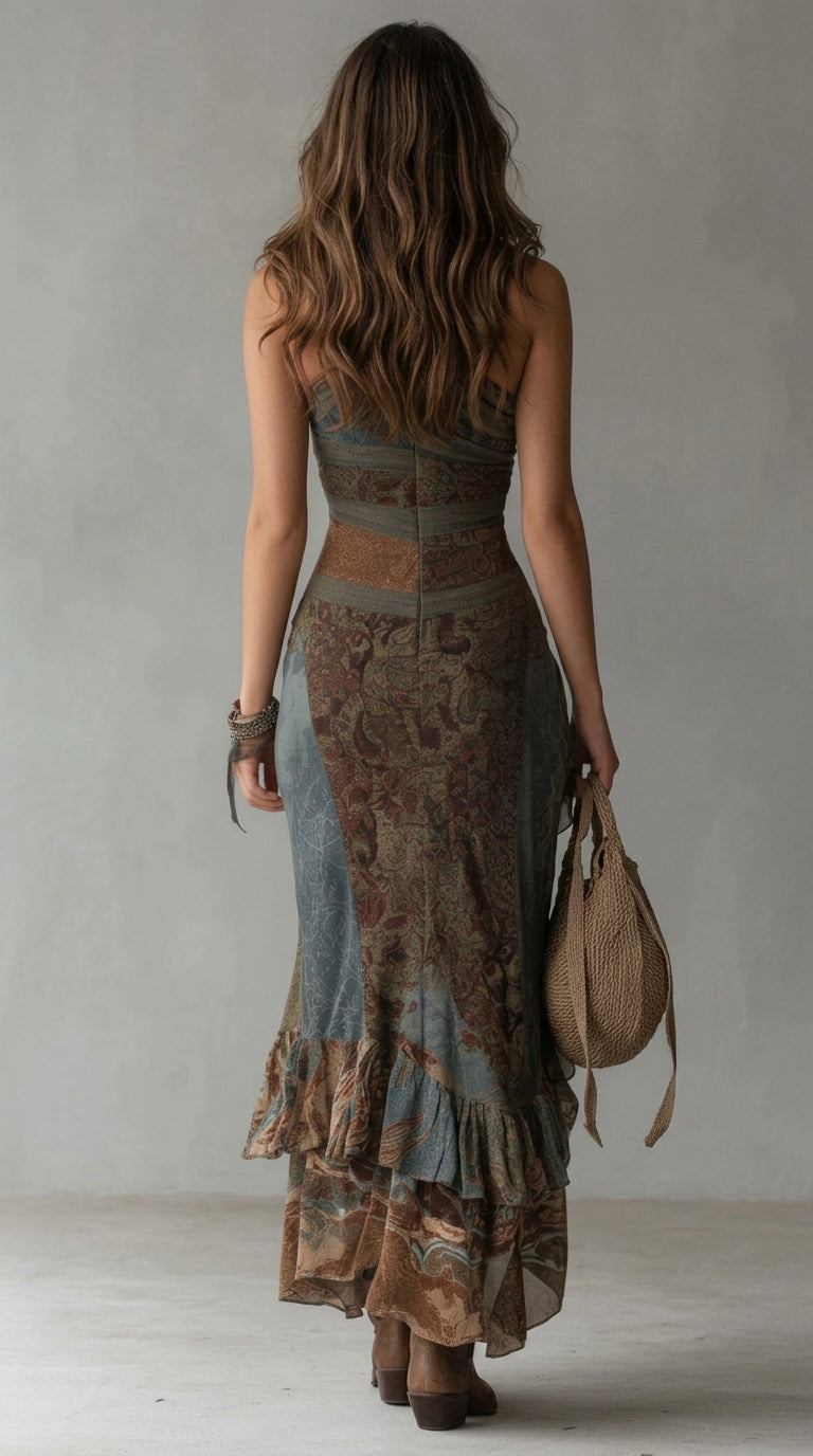 María | Vestido asimétrico con abertura lateral