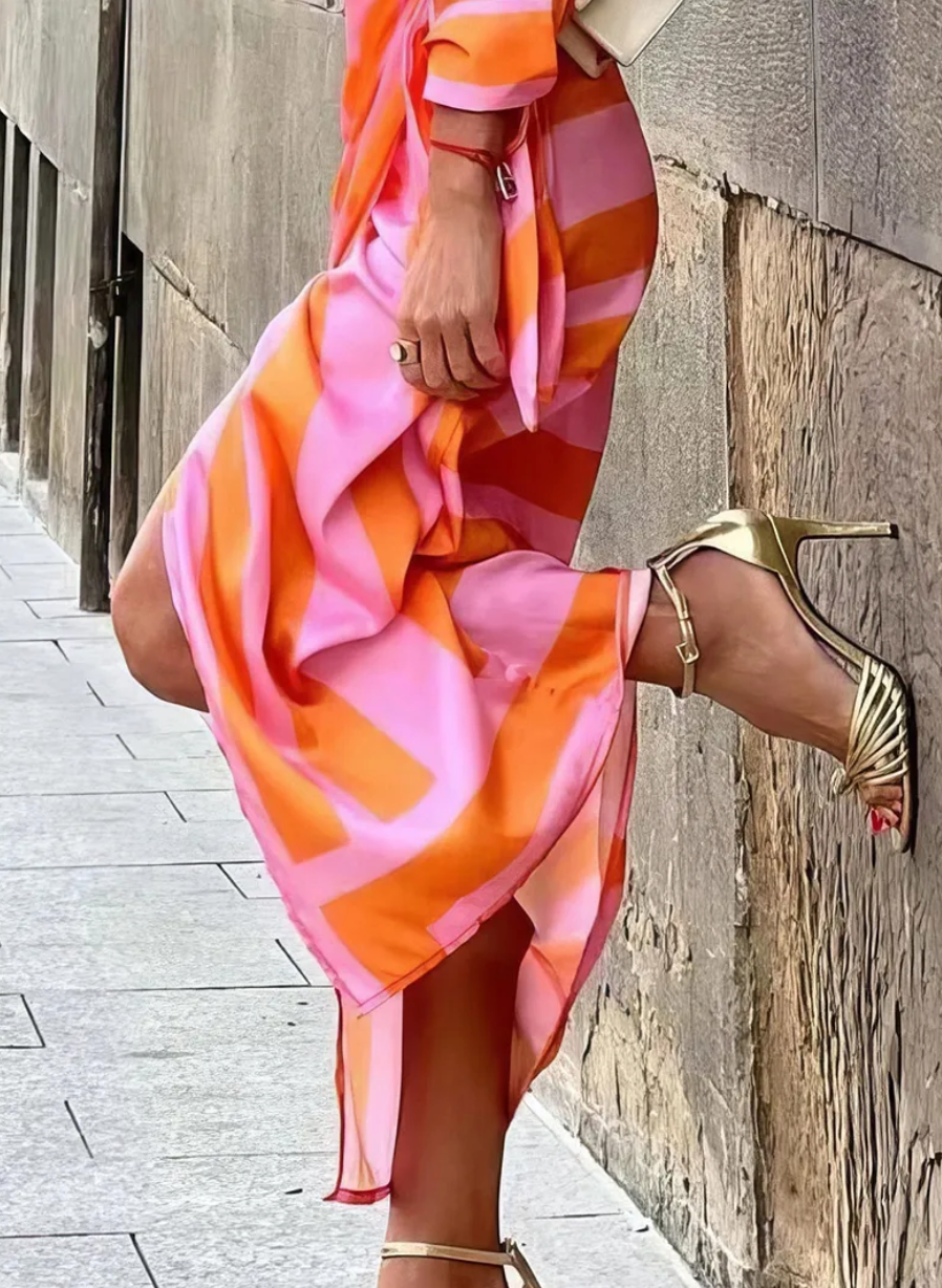 Amelia | Vestido Cruzado Estampado