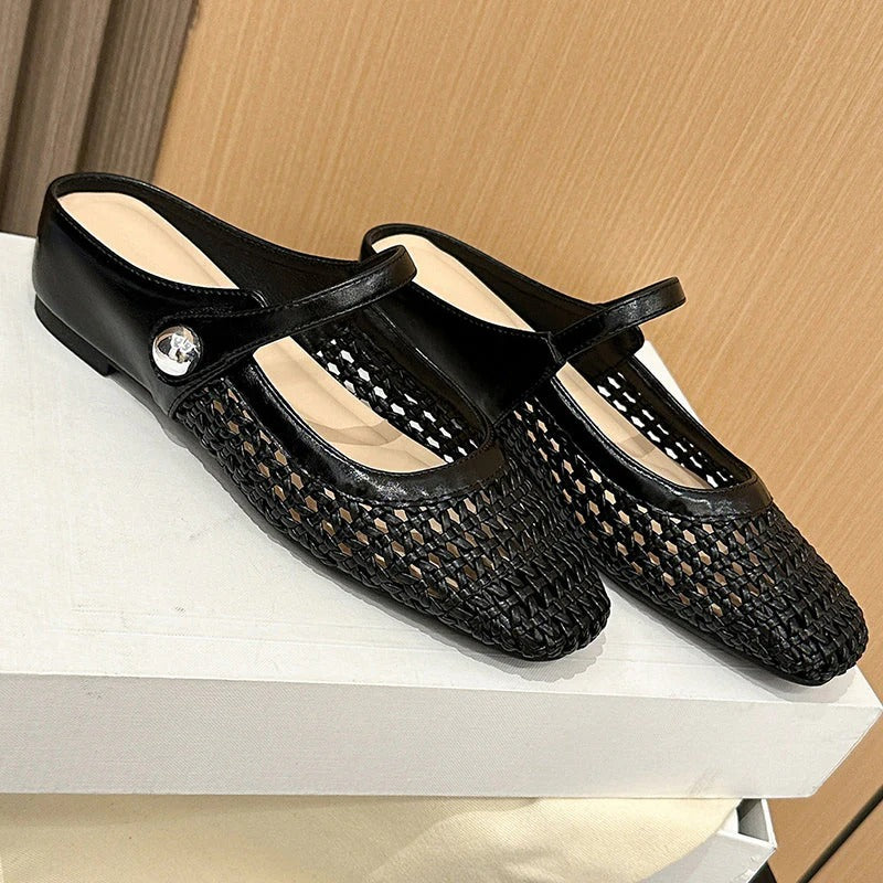 Bailarinas Dory con Cordón y Mini Tacón